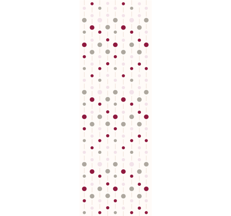 Modern rolgordijn pastel kleur stippenpatroon met lijnen - TenStickers