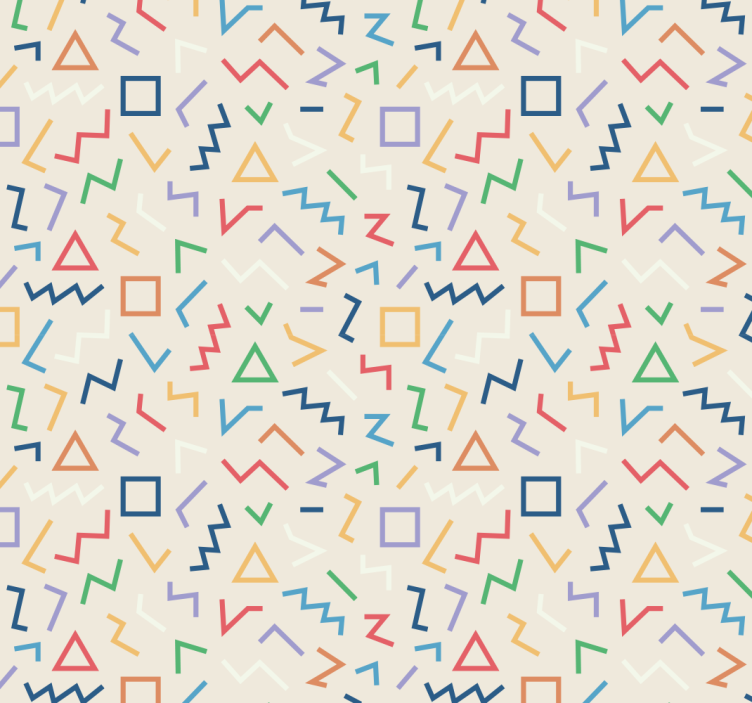 Modern rolgordijn beige achtergrond met kleurrijke lijnen - TenStickers