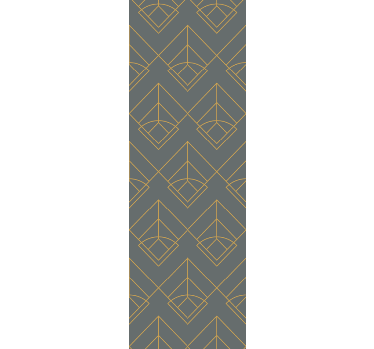 Modern rolgordijn met diagonale gouden lijnen op donkergrijs - TenStickers