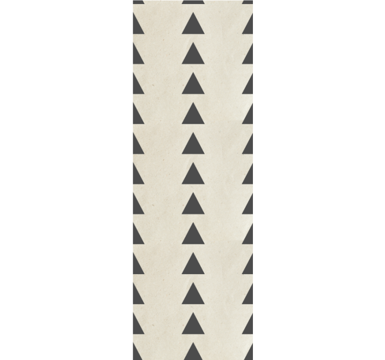 Modern rolgordijn donkergrijze driehoeken versleten look - TenStickers