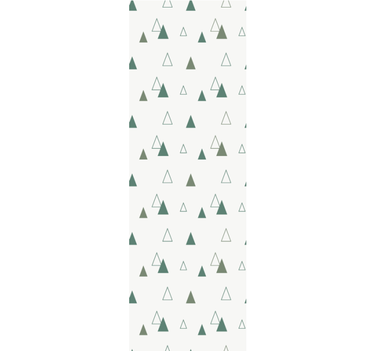 Modern rolgordijn triangles natuurlijke kleuren - TenStickers
