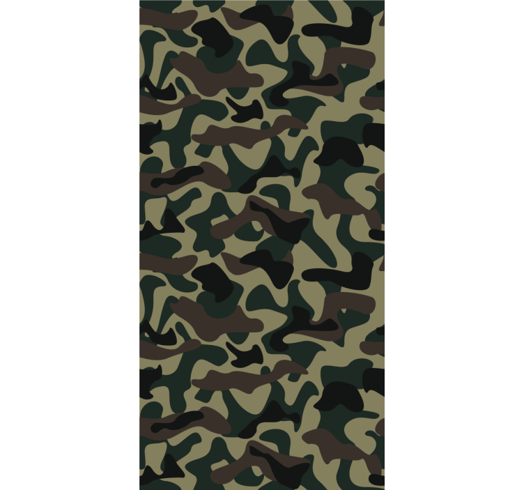 Modern rolgordijn met militair patroon - TenStickers