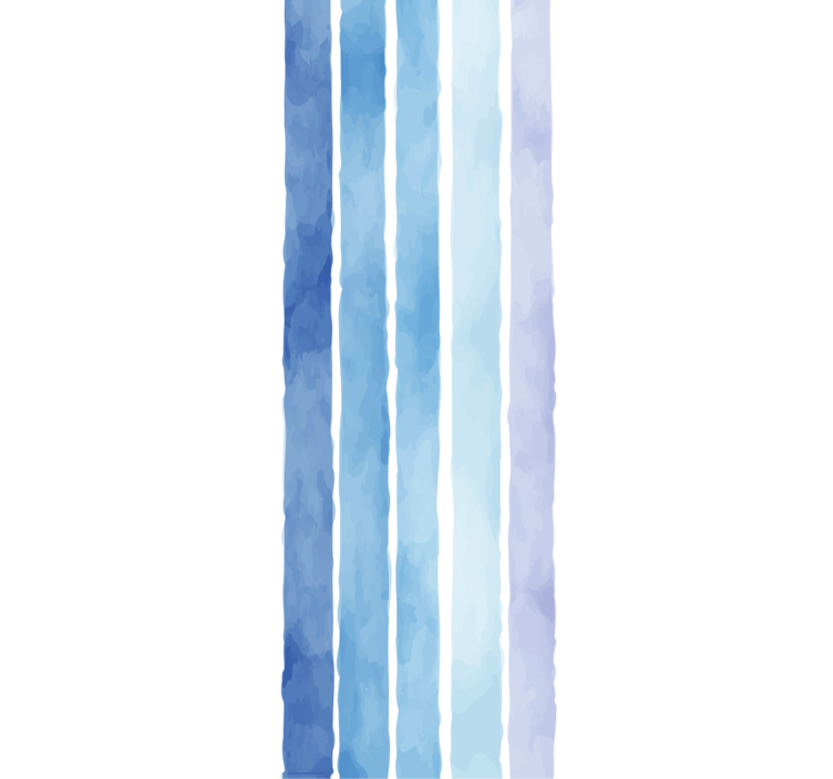 Modern rolgordijn met blauw aquarel lijnenpatroon - TenStickers