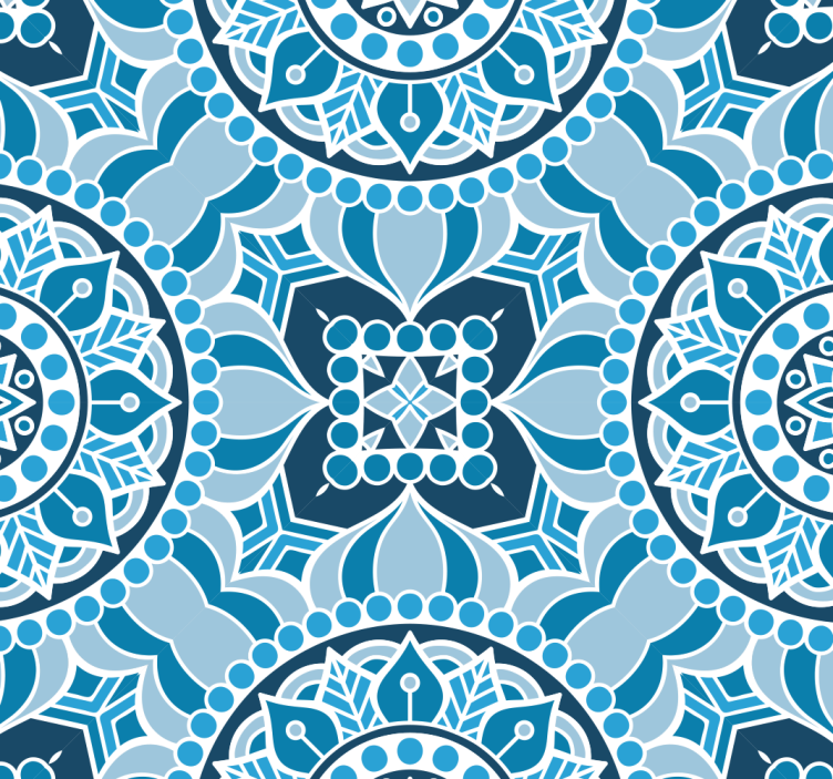 Badkamer rolgordijn mandala stijl badkamer - TenStickers