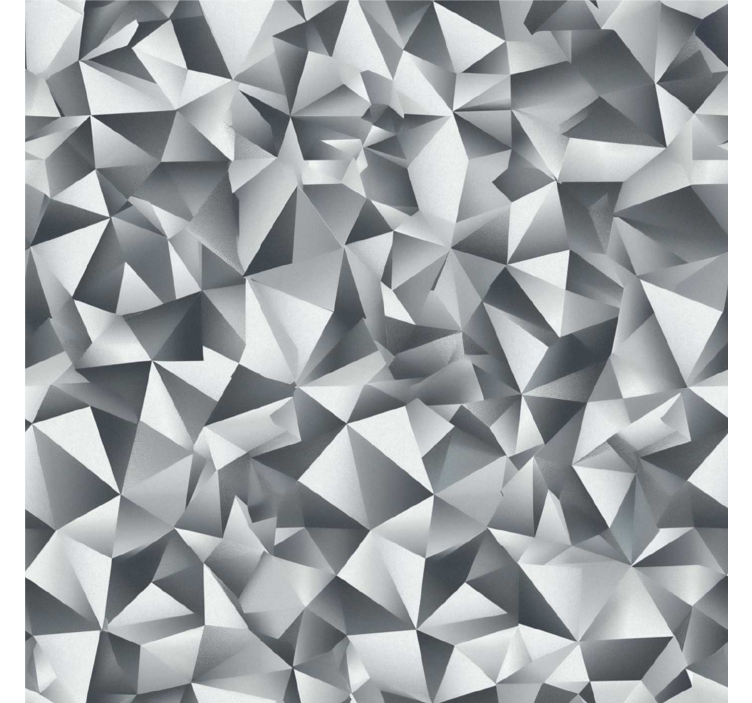 Rolgordijn grijs met grijze diamanten - TenStickers