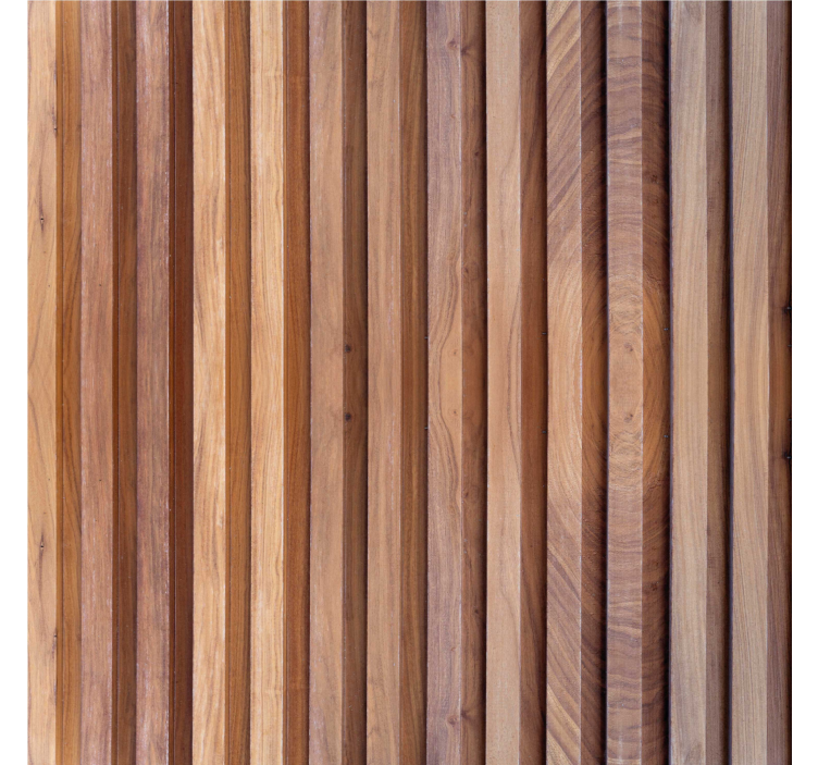 Rolgordijn beige verticale houten planken - TenStickers