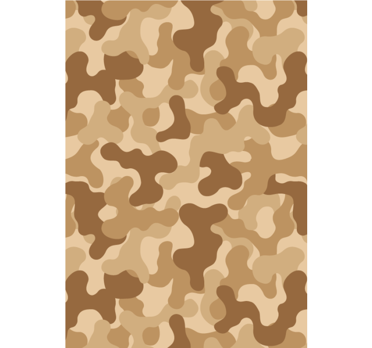 Rolgordijn beige abstract camo motief - TenStickers