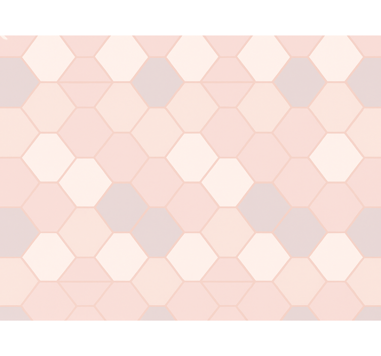 Rolgordijn roze moderne abstracte roze figuren - TenStickers