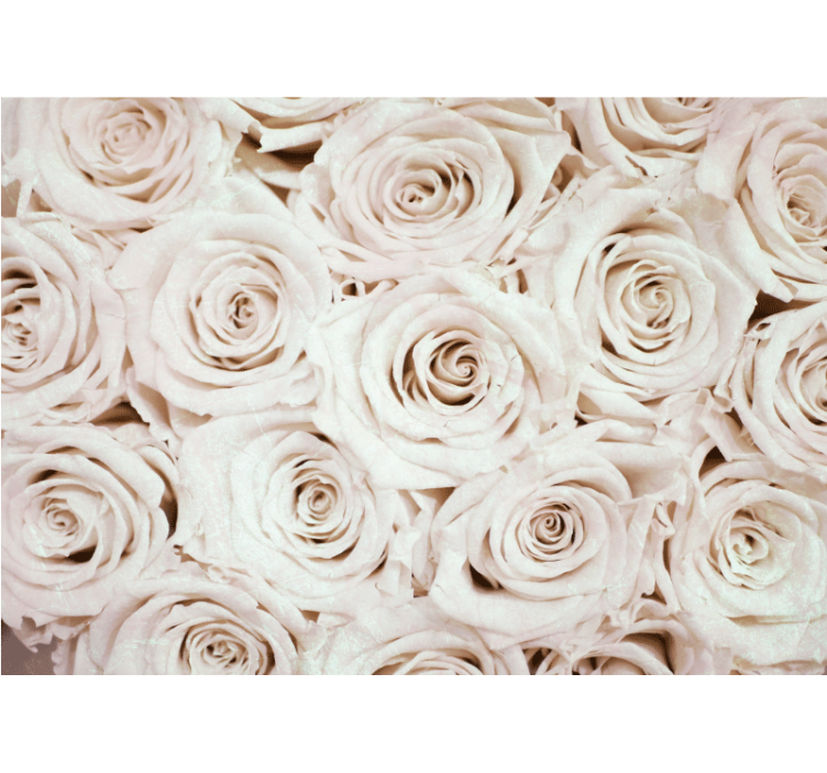 Wit rolgordijn elegant roze bloemenontwerp - TenStickers
