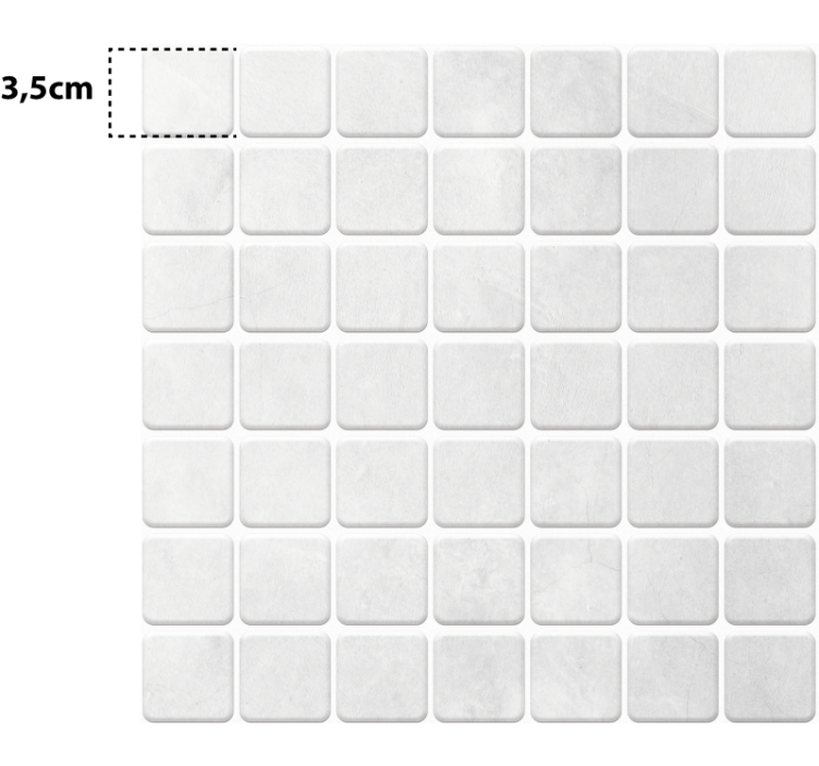 Wit rolgordijn gresite malla blanca - TenStickers