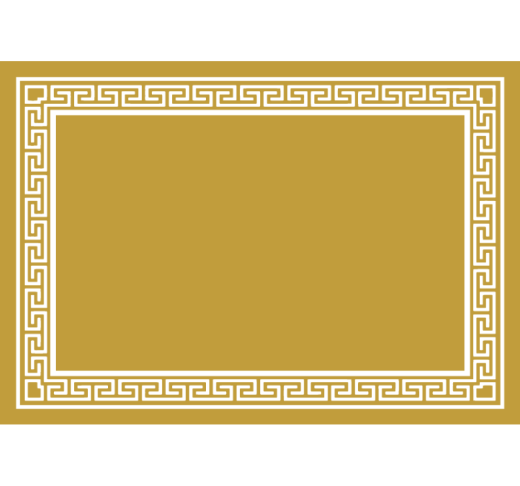 Rolgordijn geel in griekse stijl - TenStickers