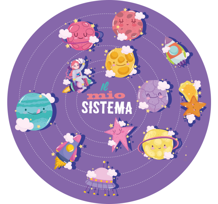 Rolgordijn paars mijn systeem - TenStickers