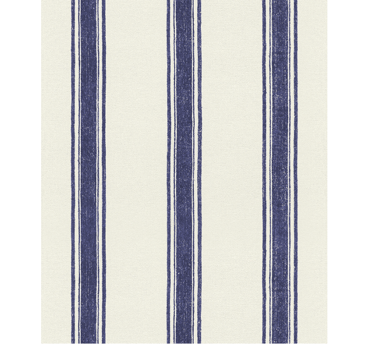 Blauw rolgordijn verticale lijnen marineblauw - TenStickers