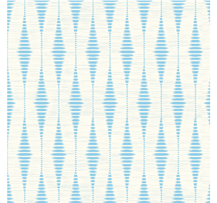 Blauw rolgordijn lichtblauwe rabaul ikat - TenStickers