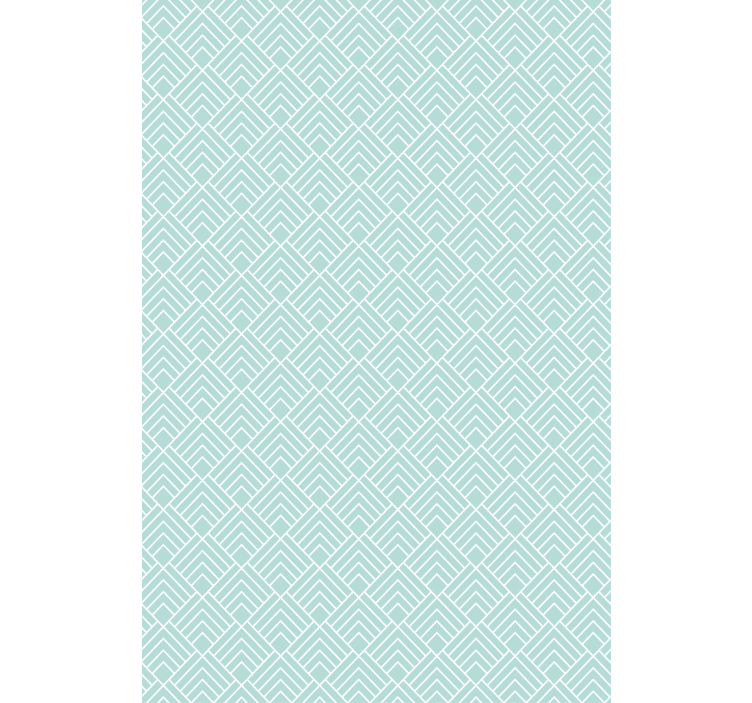 Blauw rolgordijn met lichtblauwe zigzaglijnen - TenStickers