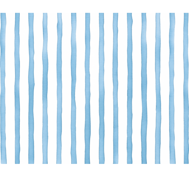 Blauw rolgordijn waterverf strepen - TenStickers