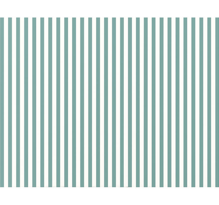 Blauw rolgordijn in teal streepjespatroon - TenStickers