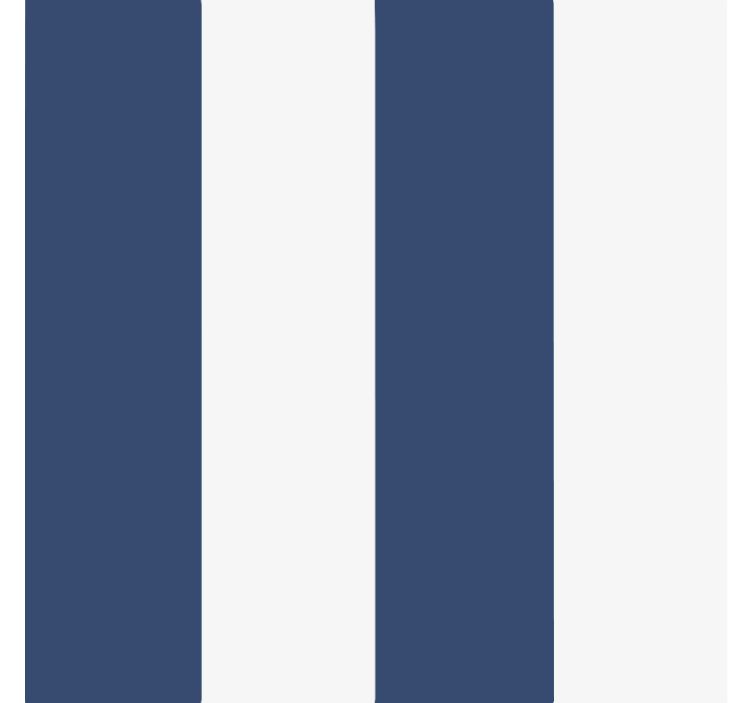 Blauw rolgordijn klassiek nautisch streepje - TenStickers