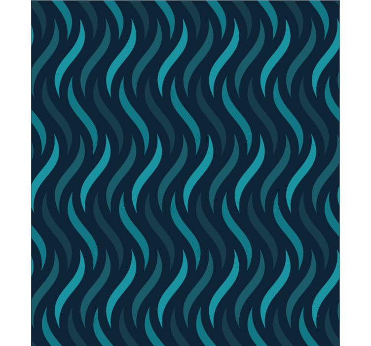 Blauw rolgordijn met golvende textuur - TenStickers