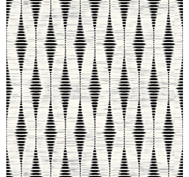 Modern rolgordijn black rabaul ikat - TenStickers
