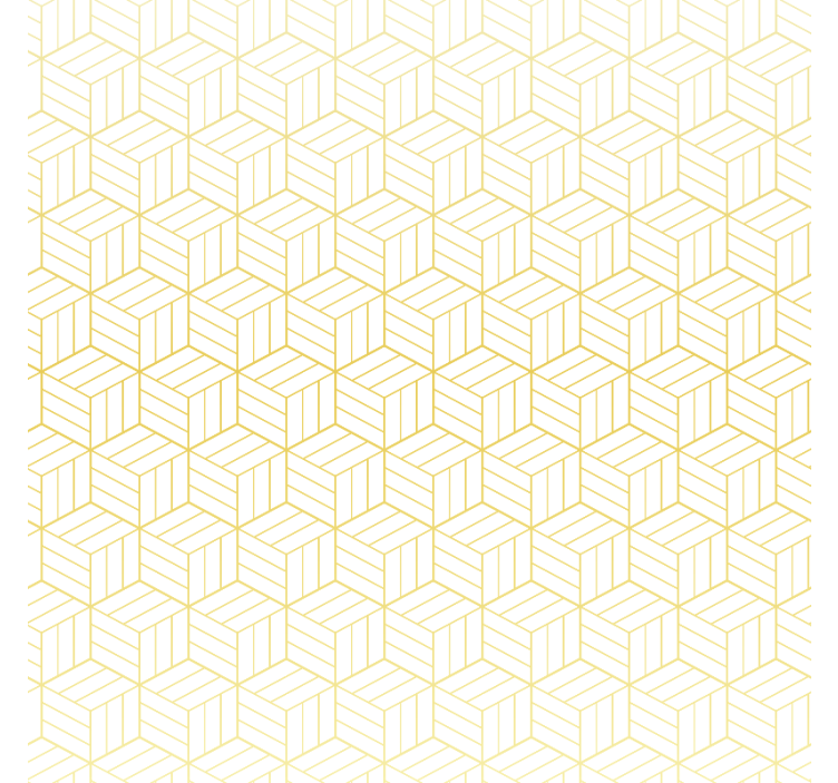 Modern rolgordijn gouden folie geometrische cubes - TenStickers