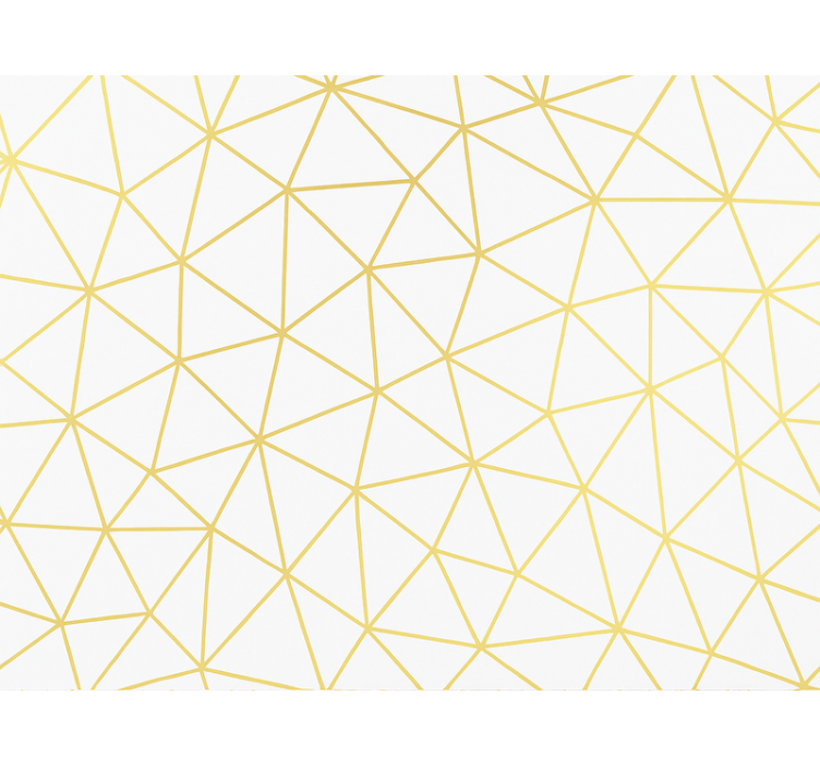 Modern rolgordijn gouden geometrische prismamosaïek - TenStickers