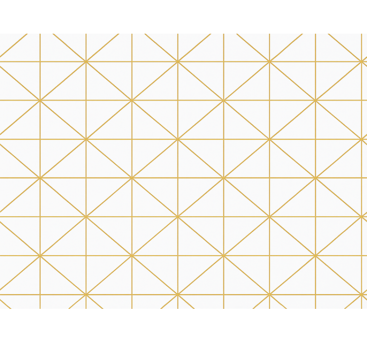 Modern rolgordijn gouden geometrisch - TenStickers
