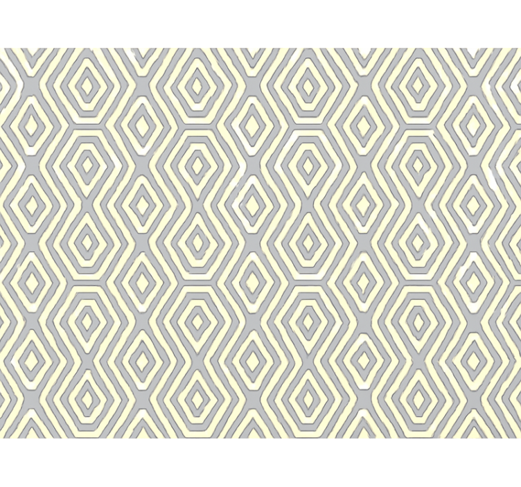 Modern rolgordijn geometrisch blauw goud - TenStickers