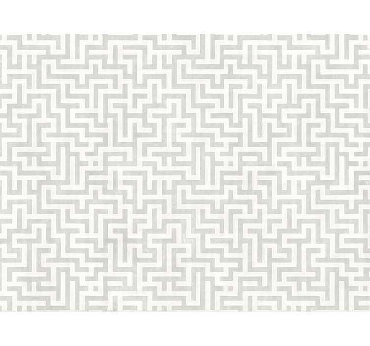 Modern rolgordijn zilver labyrint design - TenStickers