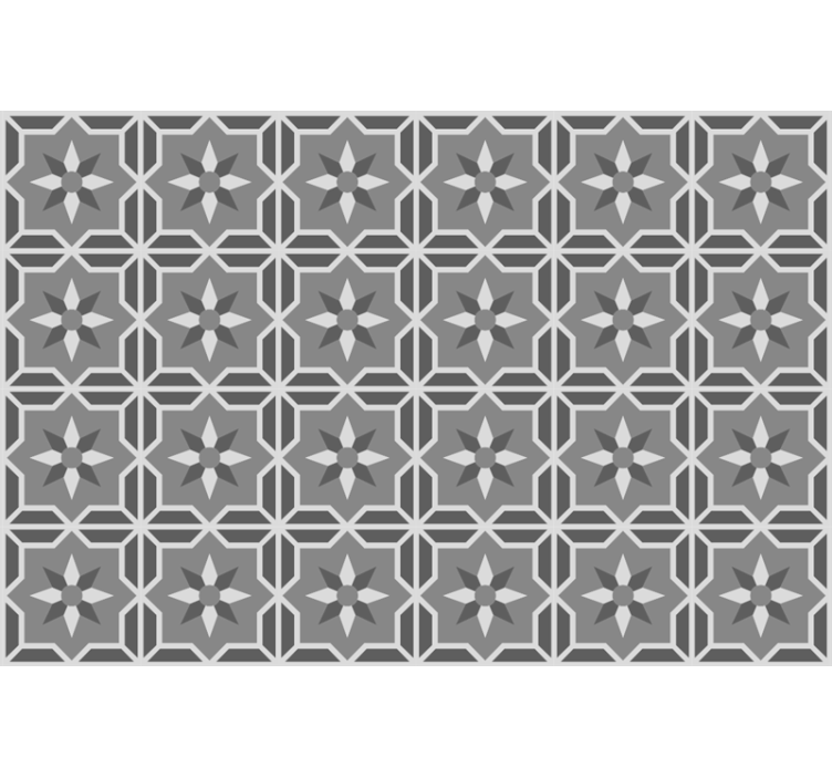 Rolgordijn grijs geometrisch met zachte grijze achtergrond - TenStickers