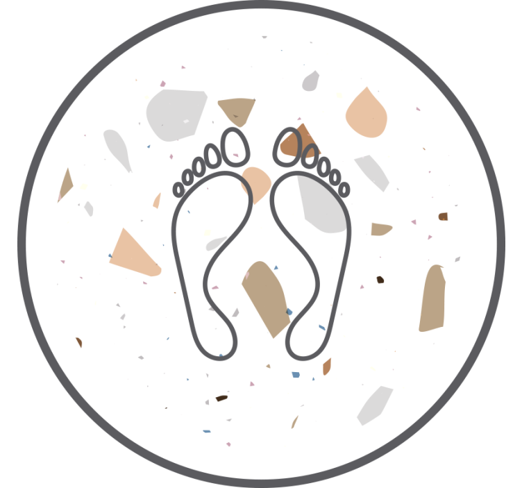Wit rolgordijn terrazzo afdrukken - TenStickers