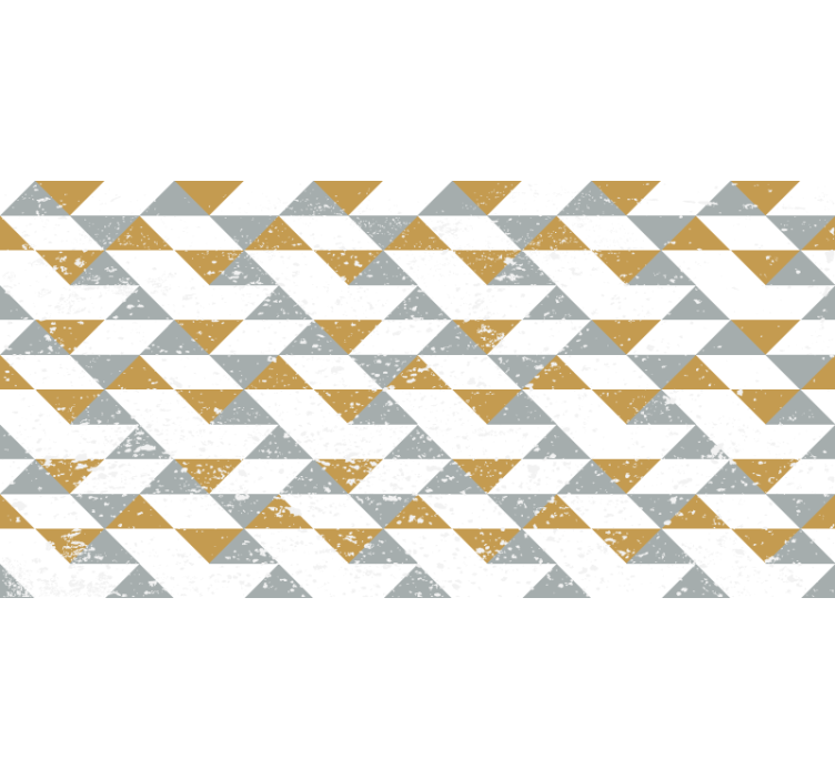 Wit rolgordijn keuken geometrisch grunge - TenStickers