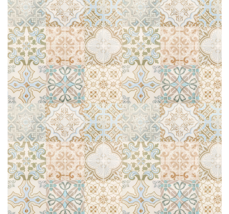 Rolgordijn beige oude relikwie spaanse stijl - TenStickers