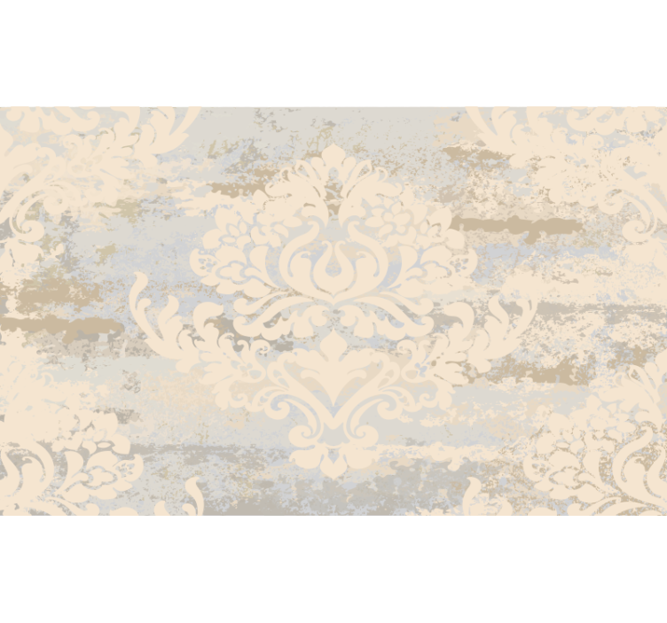 Rolgordijn beige puzzelprint mozaïek crème - TenStickers