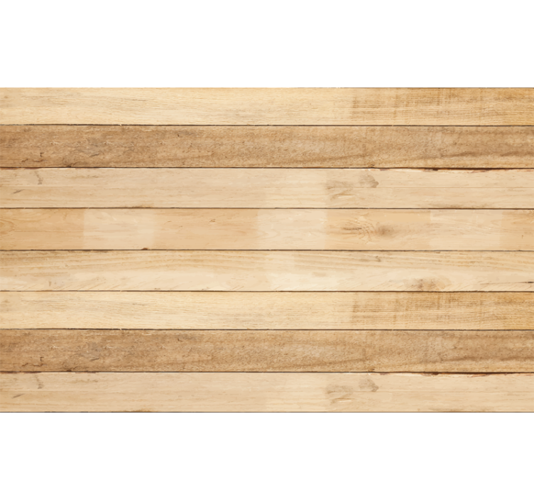 Rolgordijn beige lichte houten planken - TenStickers