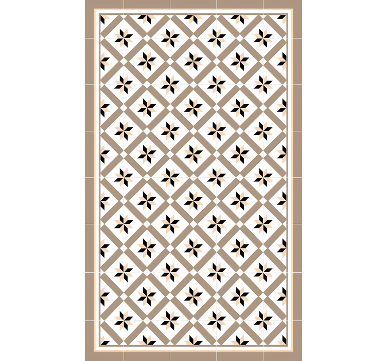 Rolgordijn beige hydraulic brown - TenStickers