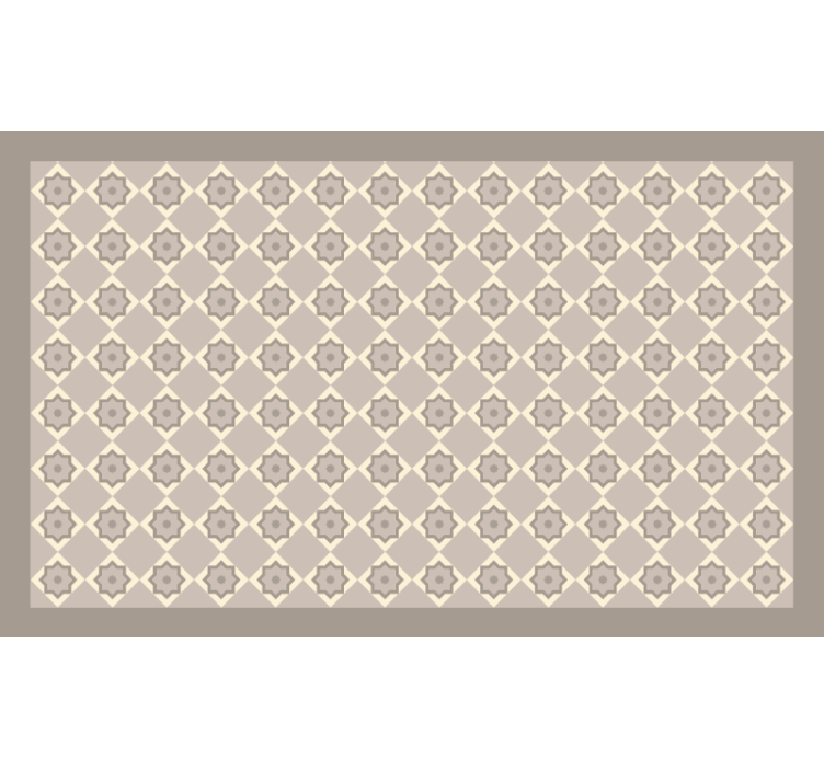Rolgordijn beige cementbeige tegels - TenStickers