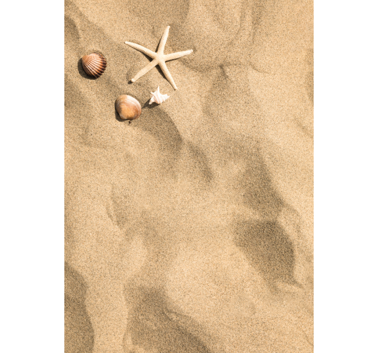 Rolgordijn beige zomerse sferen - TenStickers