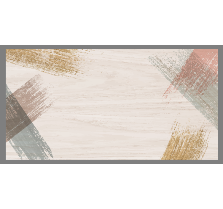 Rolgordijn beige woodblock - TenStickers