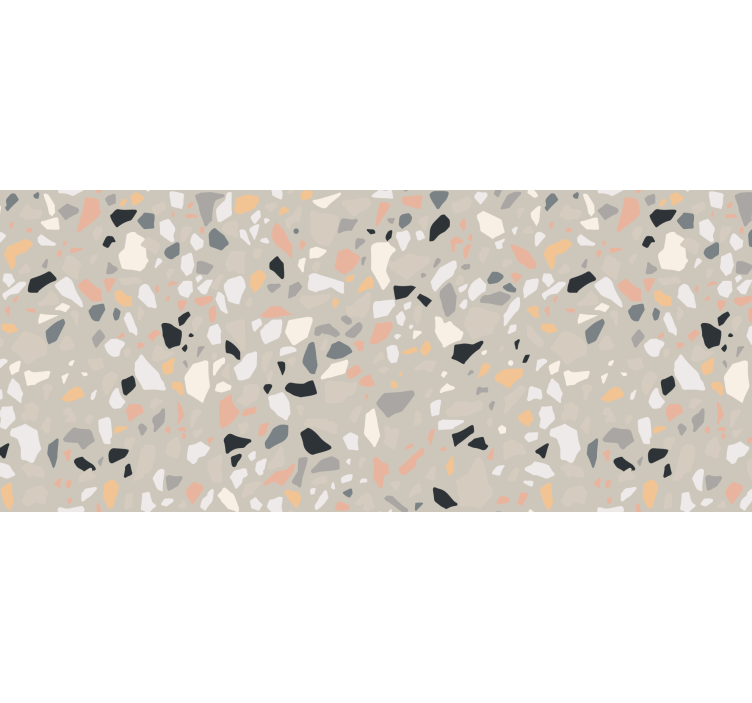 Rolgordijn beige beige terrazzo - TenStickers