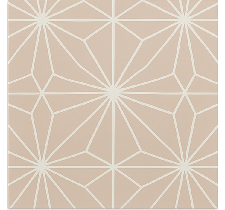 Rolgordijn beige met beige sterrenpatroon - TenStickers