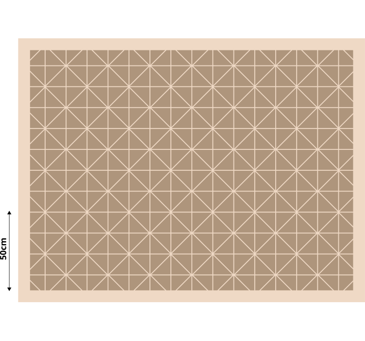 Rolgordijn beige met beige patroon tegels - TenStickers