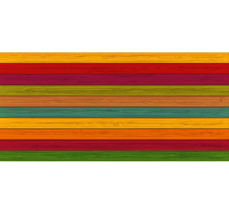 Rolgordijn slaapkamer met multicolor houtlook vinylvloer - TenStickers