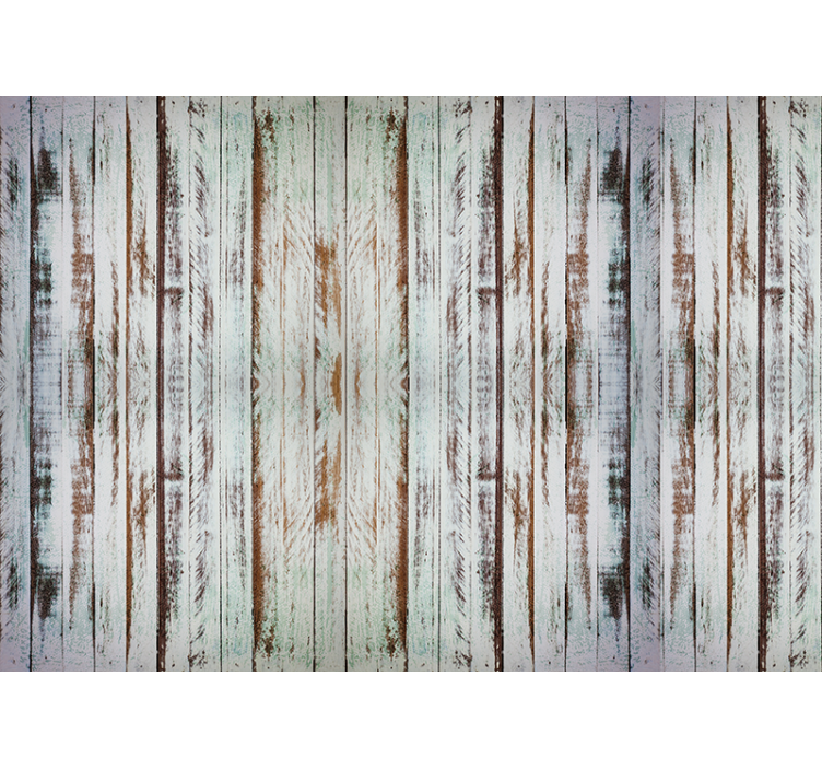 Rolgordijn slaapkamer stripping wood - TenStickers