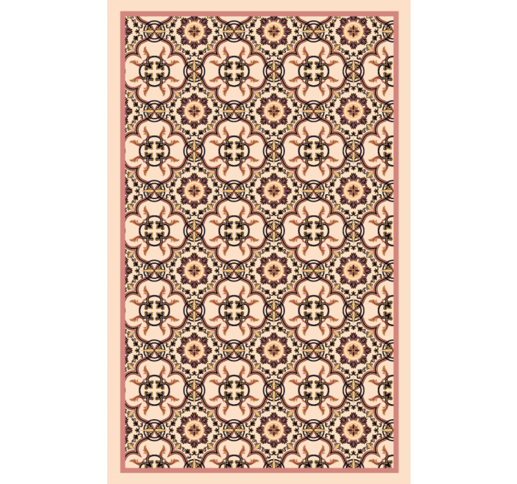 Rolgordijn slaapkamer patroon vintage tegels - TenStickers