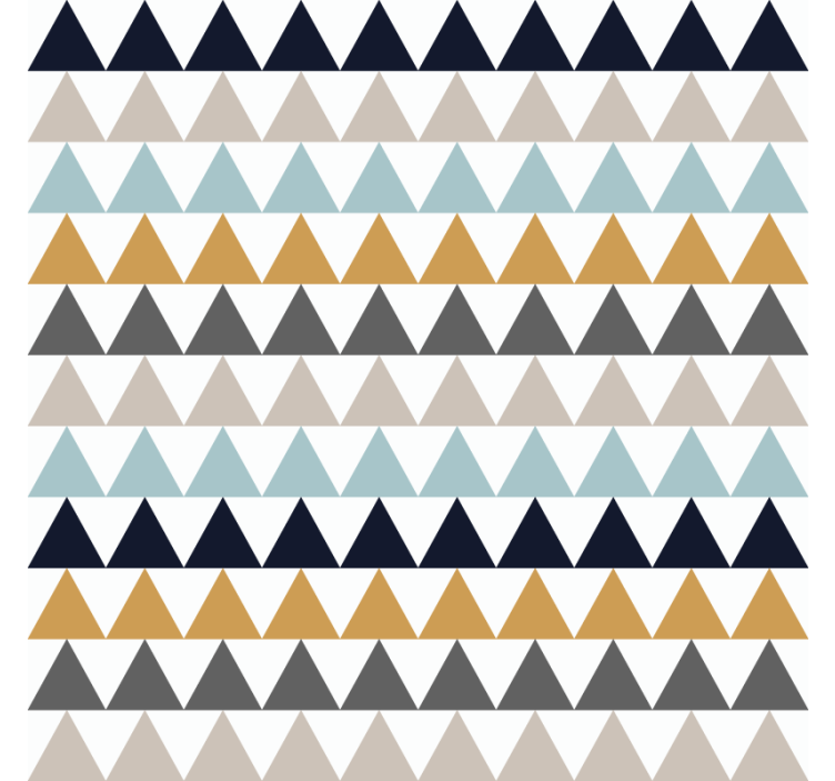 Rolgordijn slaapkamer sober nordic triangles - TenStickers