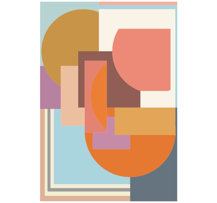 Rolgordijn slaapkamer modern geometrisch mozaïek - TenStickers