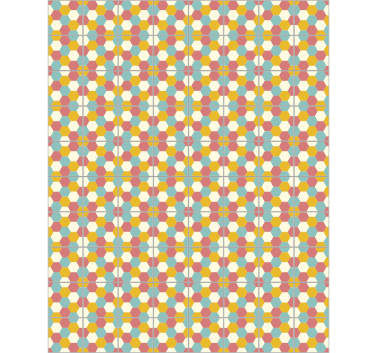 Rolgordijn slaapkamer geometrisch patroon ontwerp - TenStickers