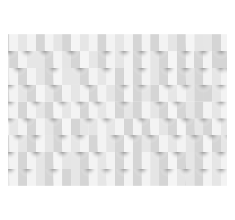 Wit rolgordijn geometrisch puzzel - TenStickers
