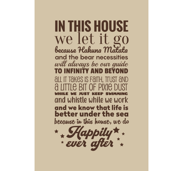 Rolgordijnen met quote voor thuis - TenStickers